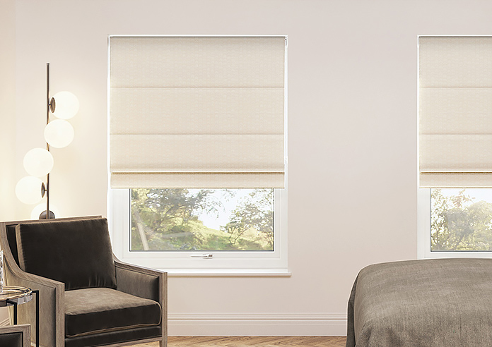 Rolling Hills Velvet, Natural - Twist&Fit Roman Blind - Image 3